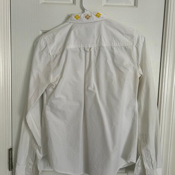 Anthropologie Odille White Button Down Shirt - Picture 2 of 5